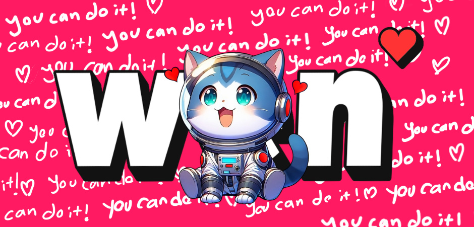 You can do it! <3