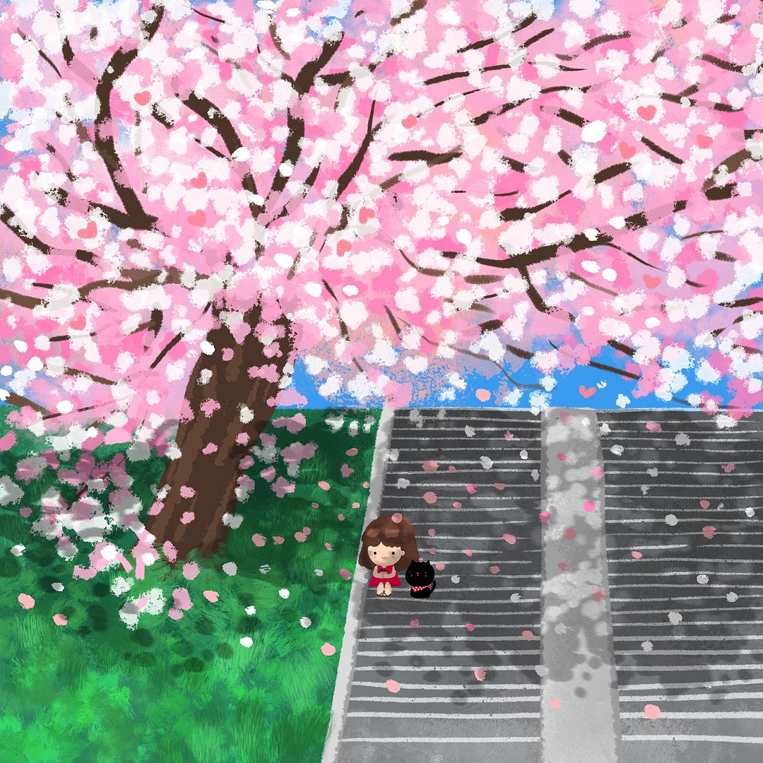 Under the Sakura tree