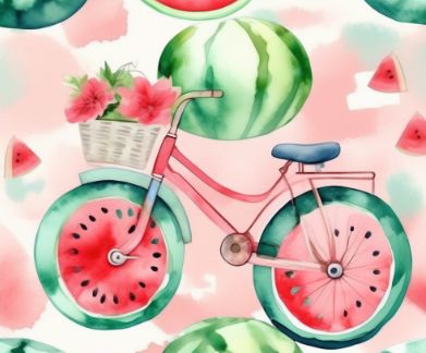 Watermelon bicycle