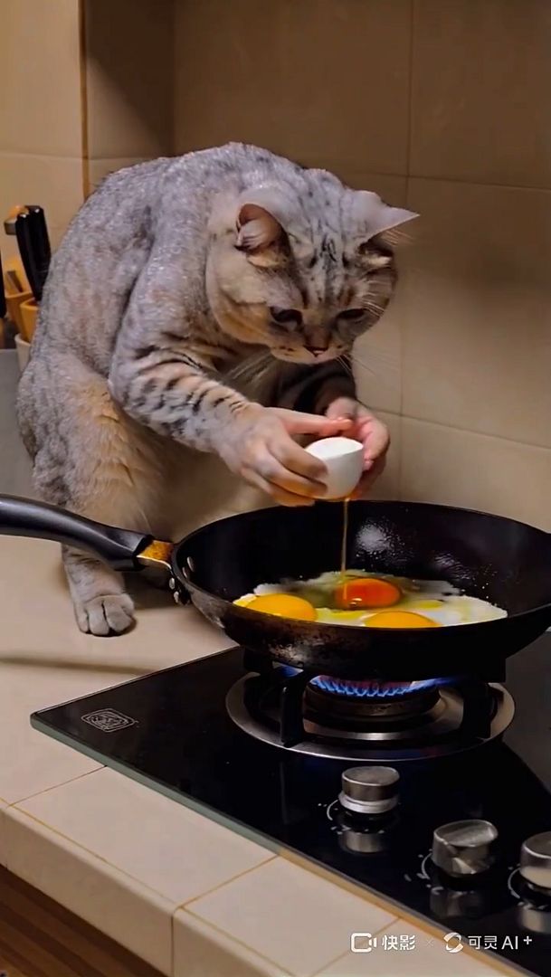 Cat Frying