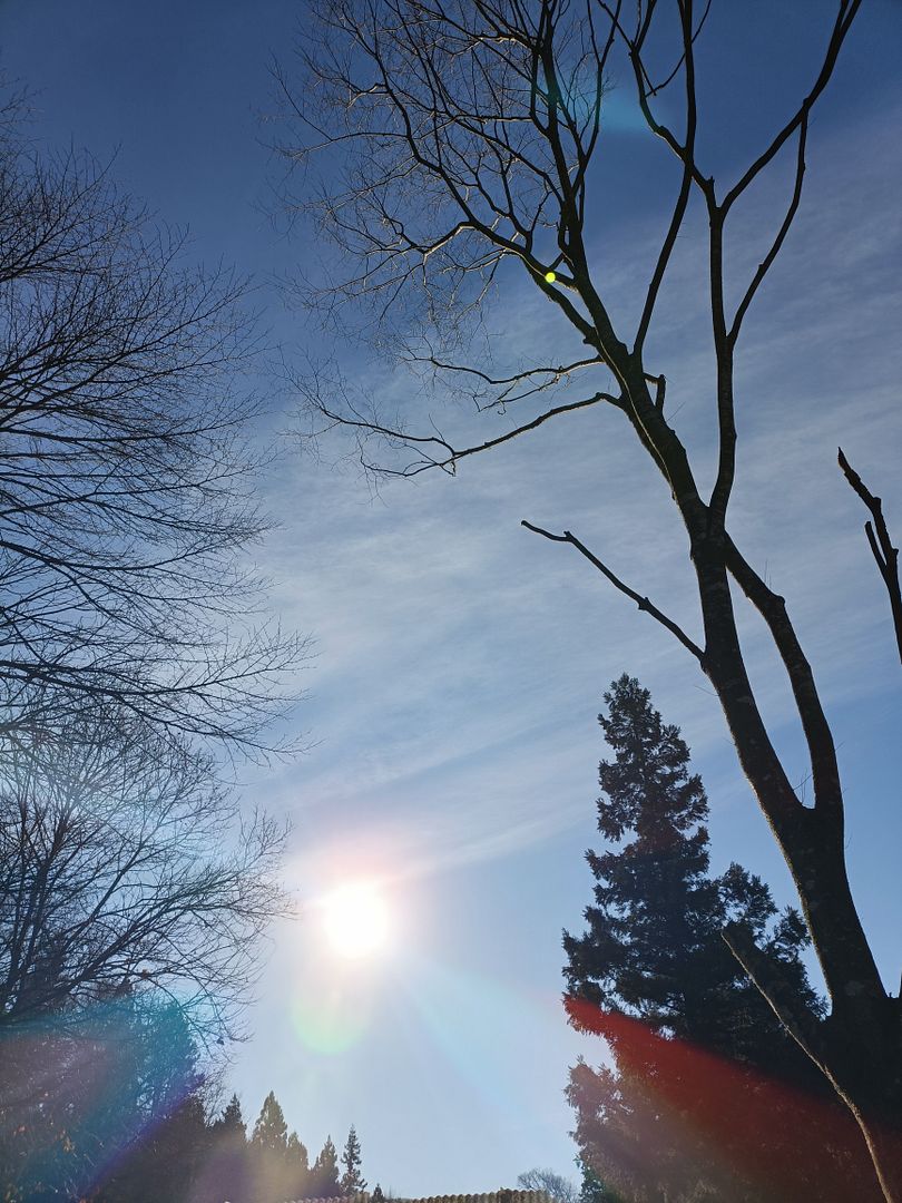 Winter sky in Japan