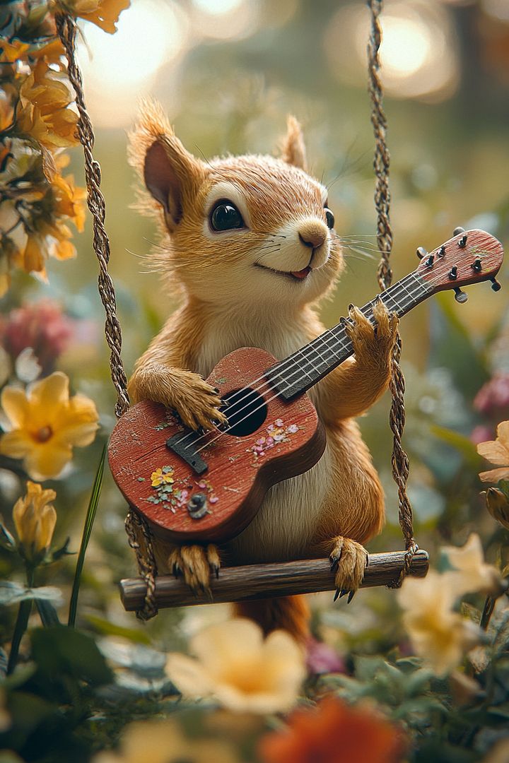 Squirrel & Guitar