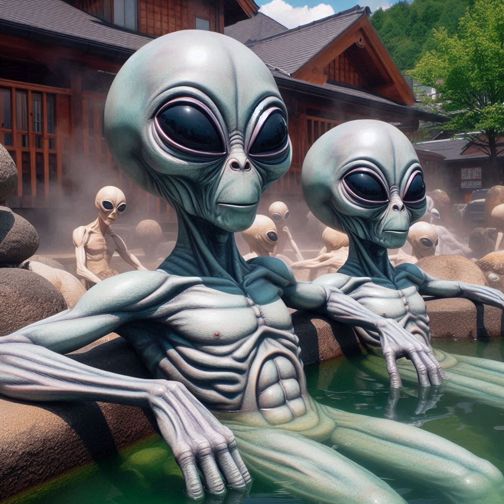 Today's Kusatsu Onsen is reserved exclusively for Alien.