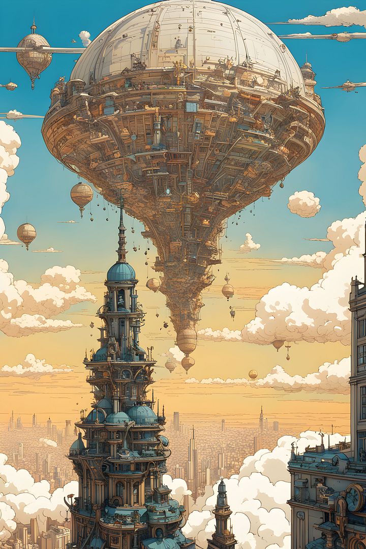 In the graphic art style of Moebius aka Jean Giraud