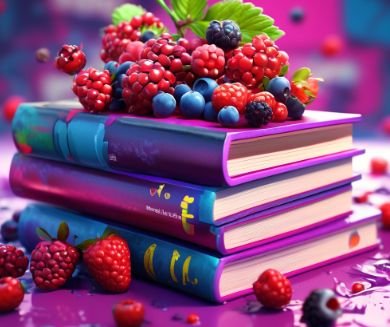 book made of berries