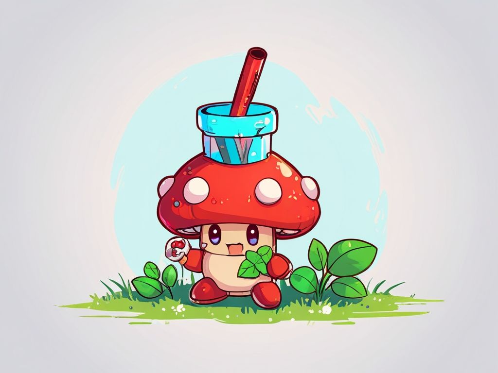 Default_Draw_a_cute_red_mushroom_boy_holding_a_green_medicine_0