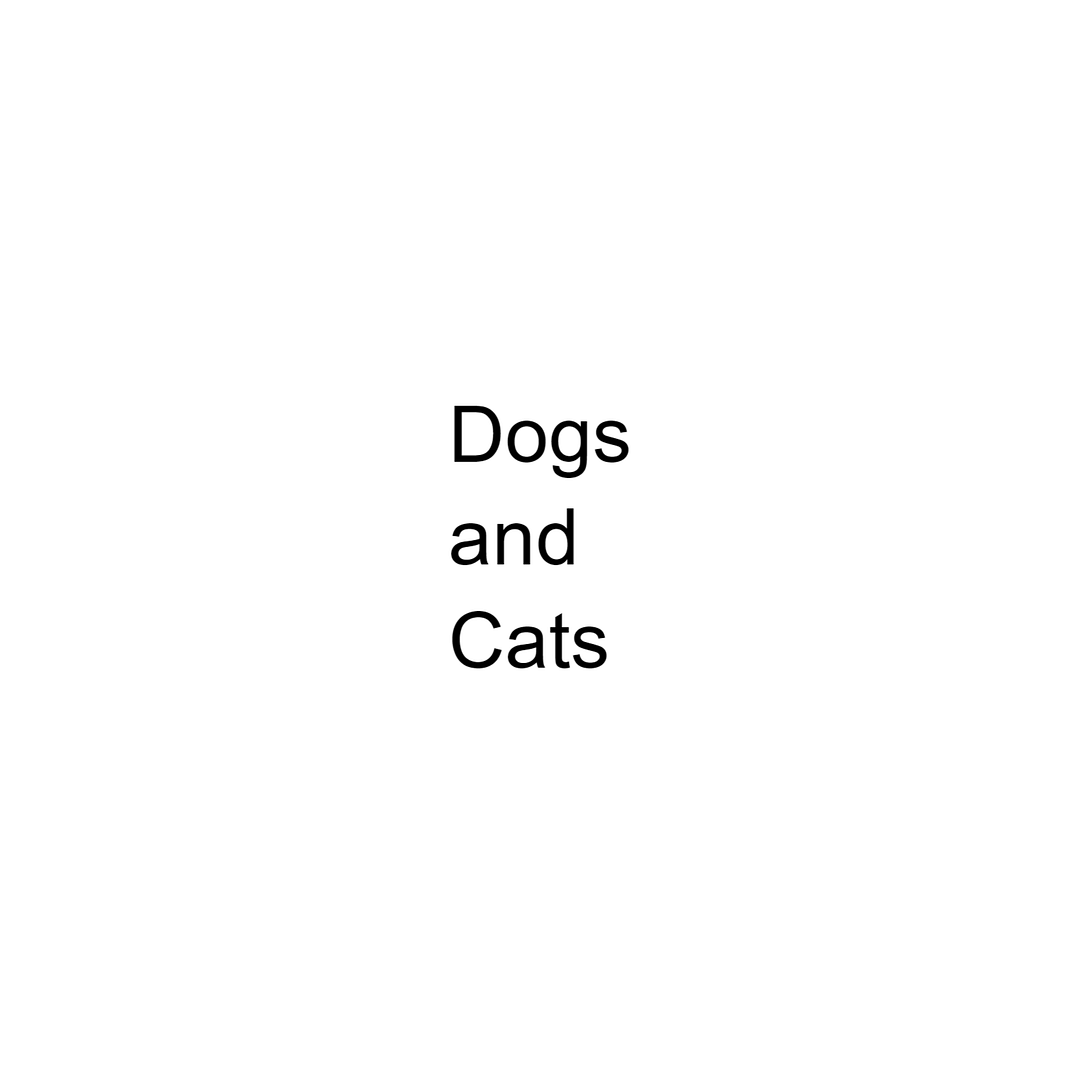 Dogs and Cats