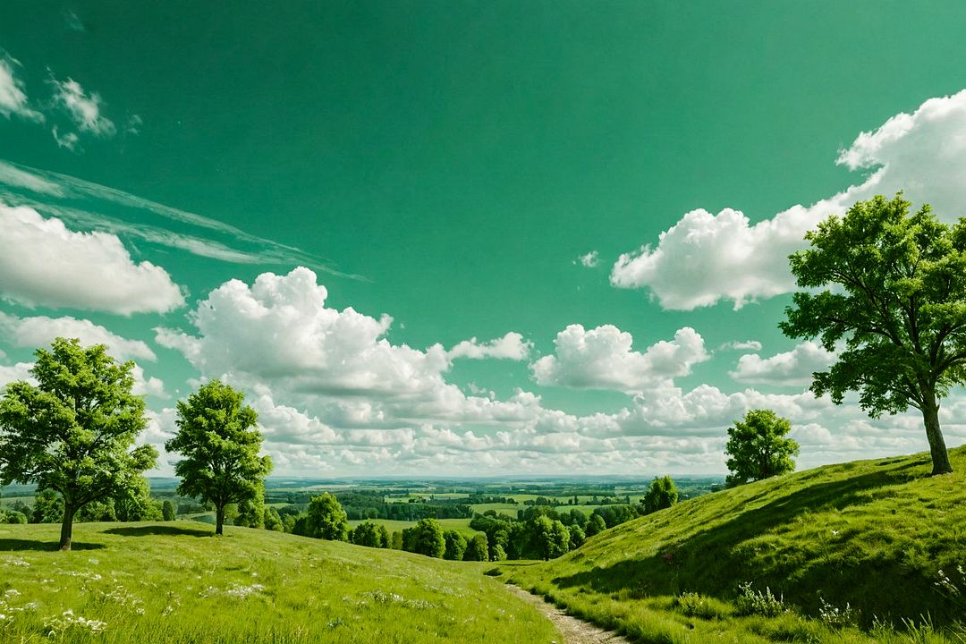 Green skies