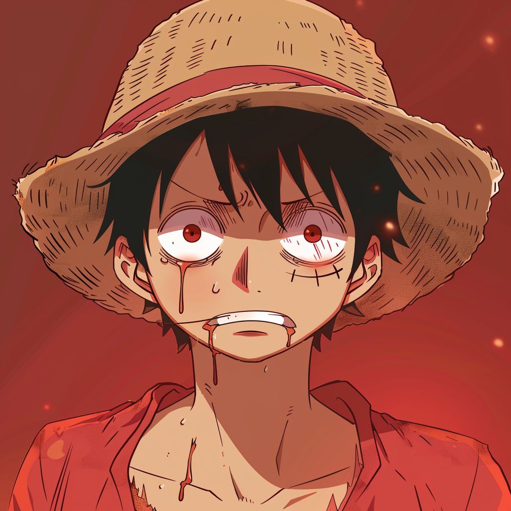 Luffy with allergies