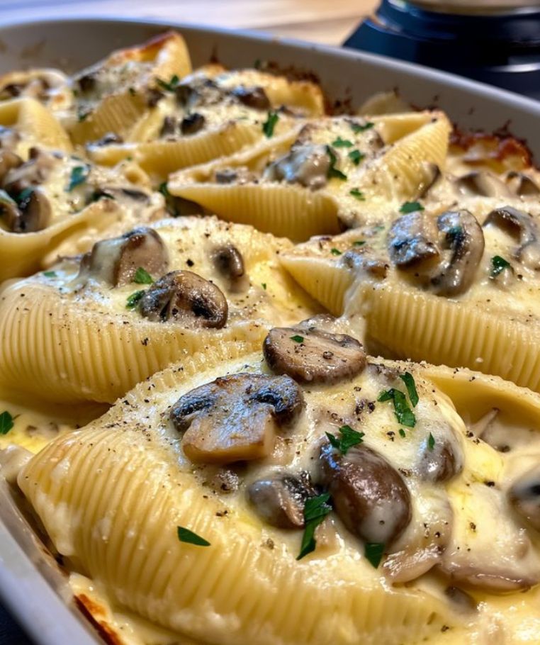 Garlic Mushroom Shells