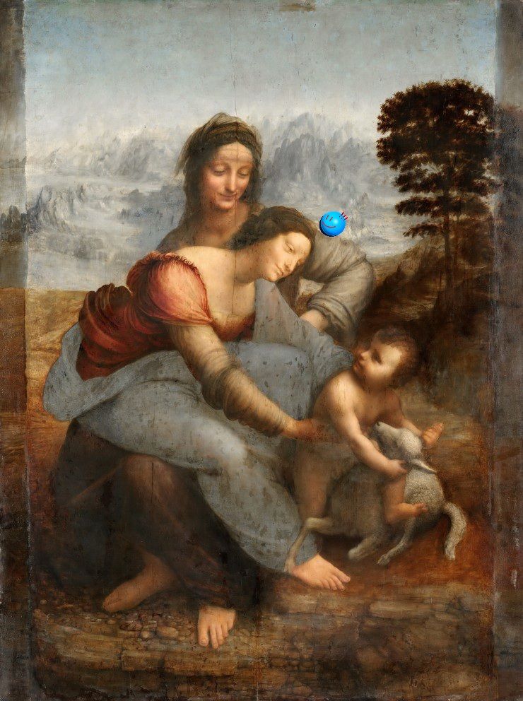 The Virgin and Child with Saint Anne(1519) - enjoy ver.