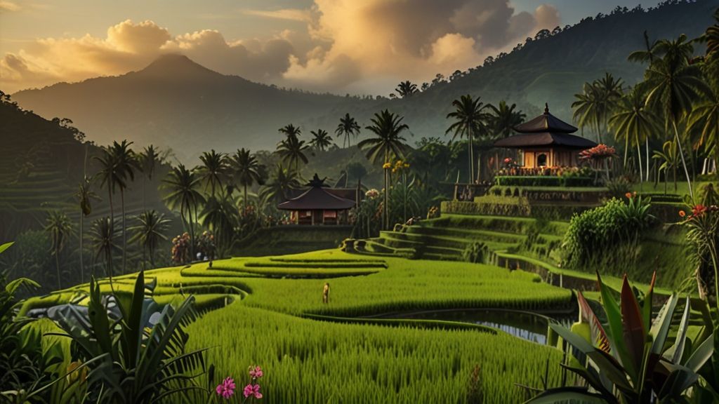 A_lush_and_vibrant_Balinese_landscape_every_element_te_2