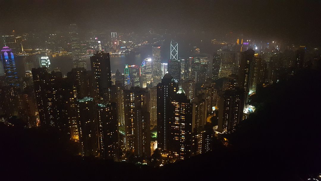 Victoria Peak night view-(hongkong)