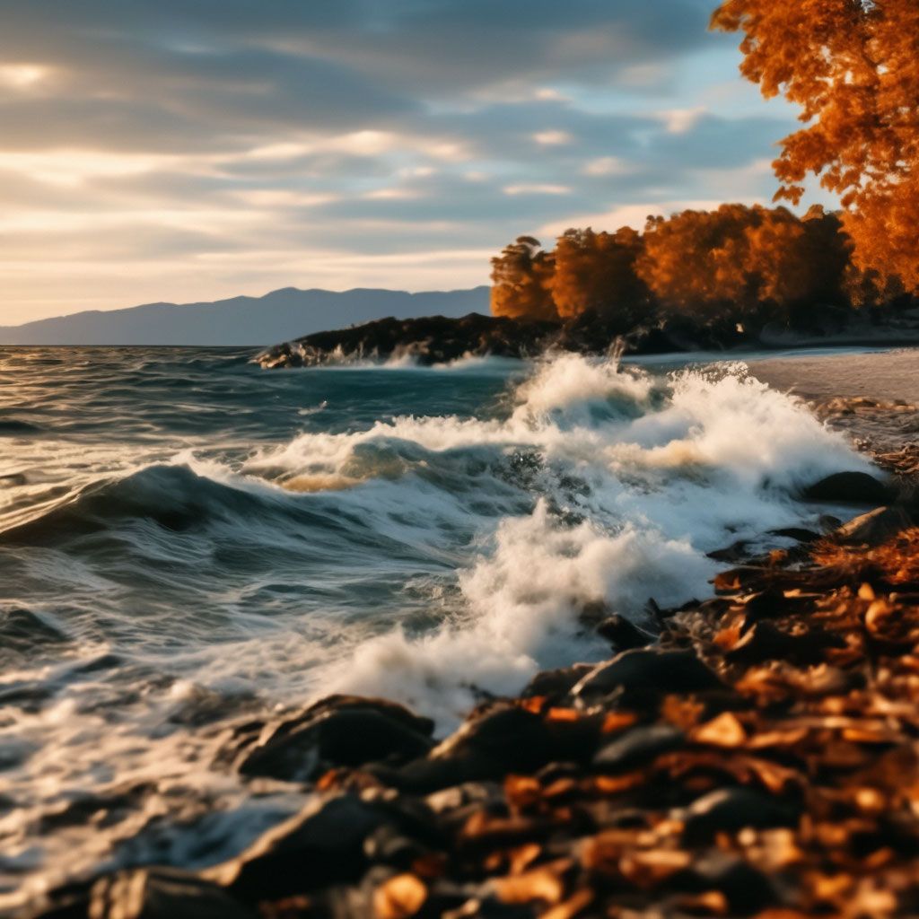 Autumn at sea