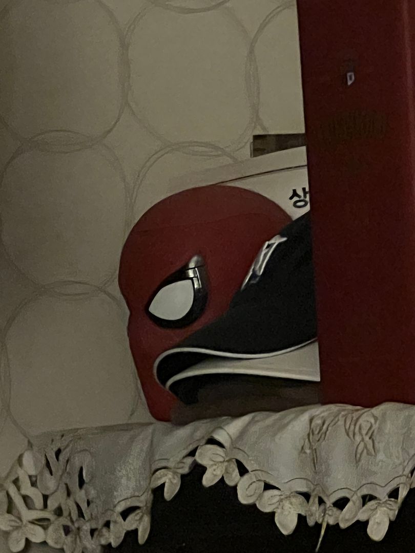 I got spiderman's head