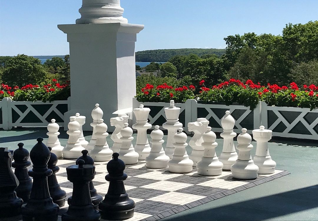 Game on!  The Grand Hotel, Mackinac Island, MI. July, 2017