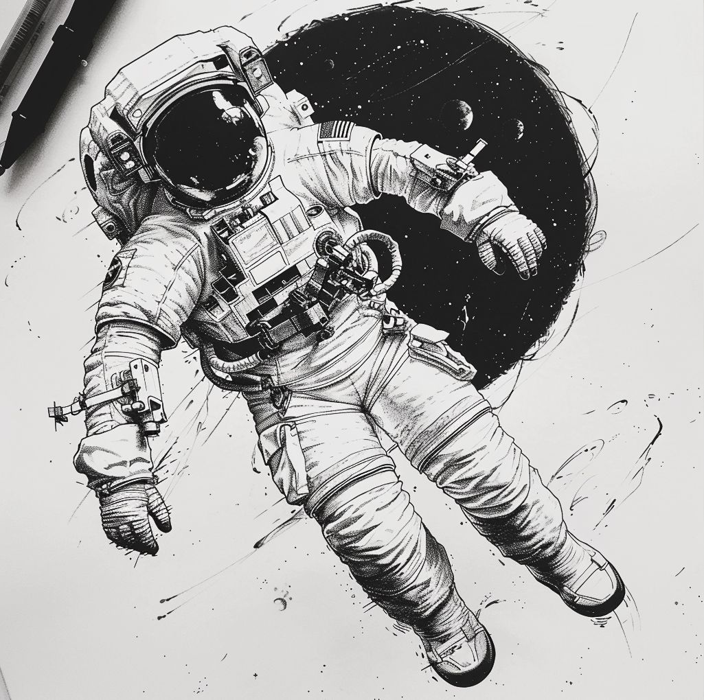 Draw me an astronaut