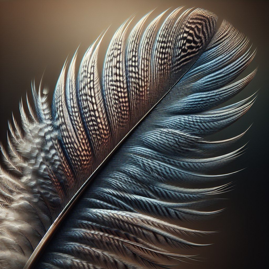 Feather in close-up