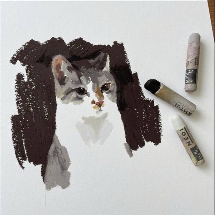 Drawn cat