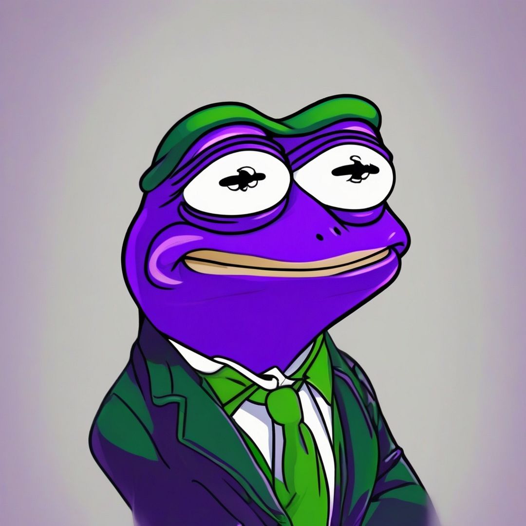 Pepe is always a purple buddy