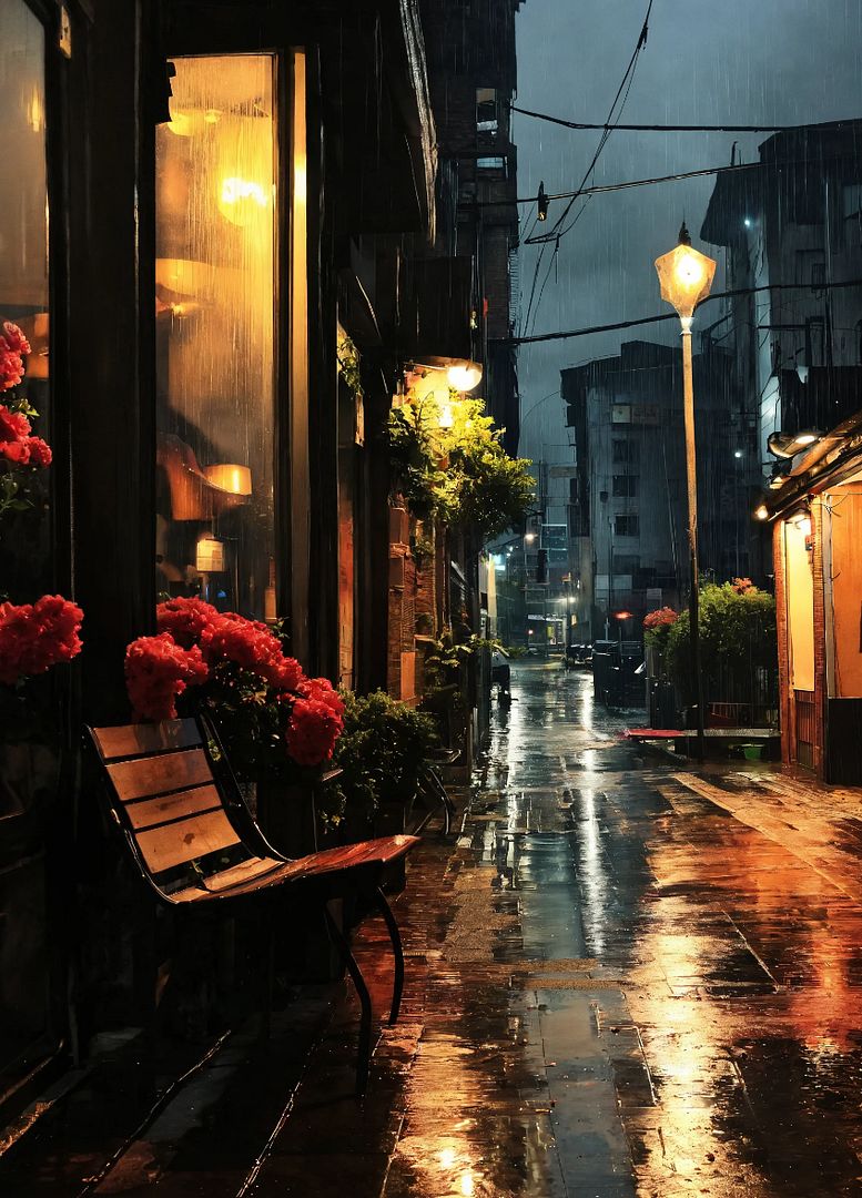 a rainy evening