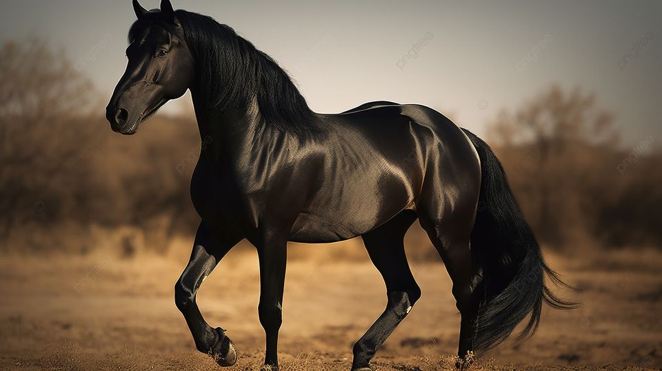 Black horse