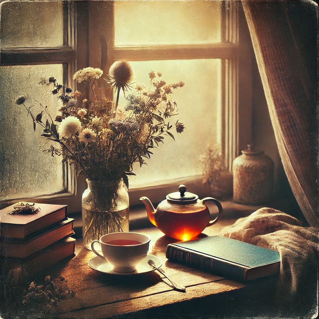 Still life next to a window