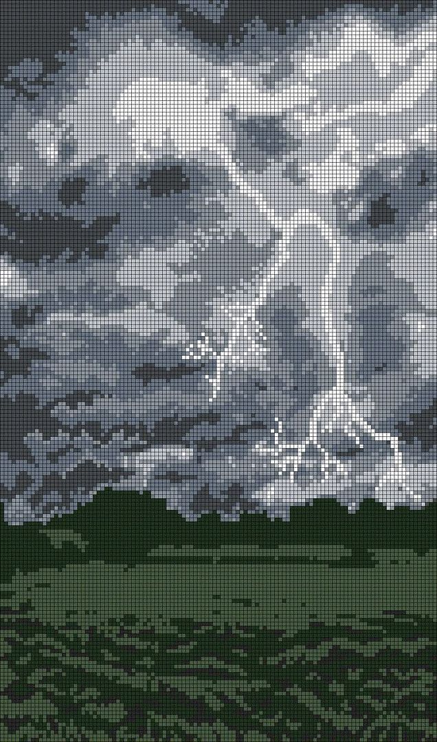 pixel lightning