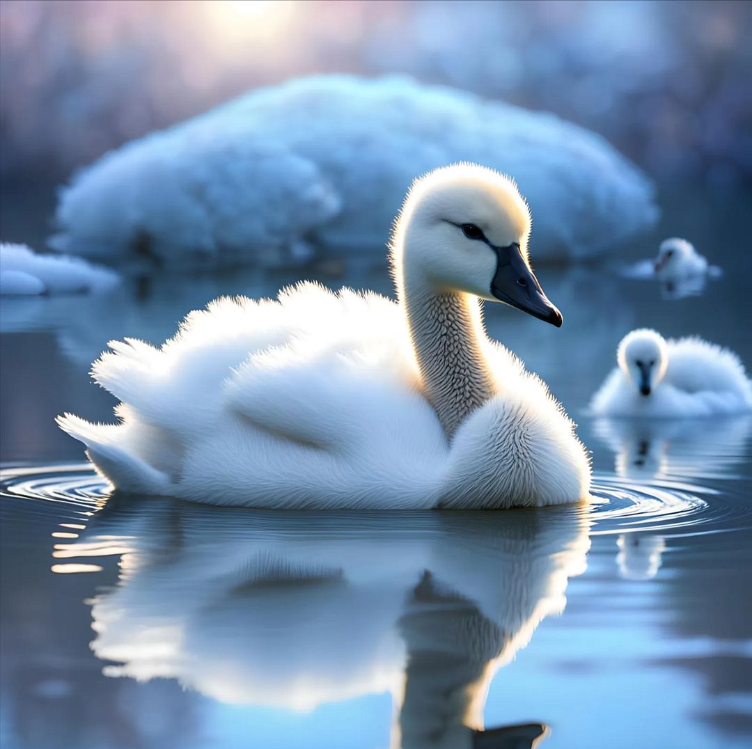 Baby swan