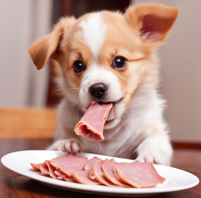 I like ham, too~~  Bow-wow