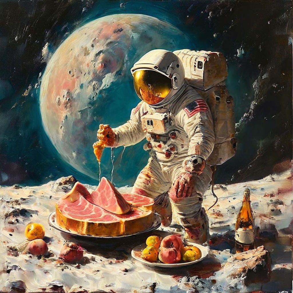 ham party on moon