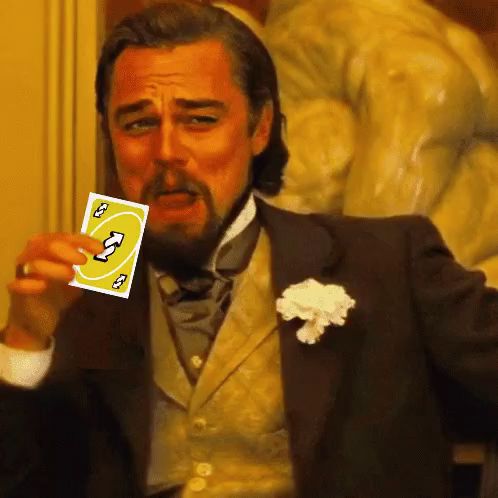 leonardo-dicaprio-laughing/ Uno reverse