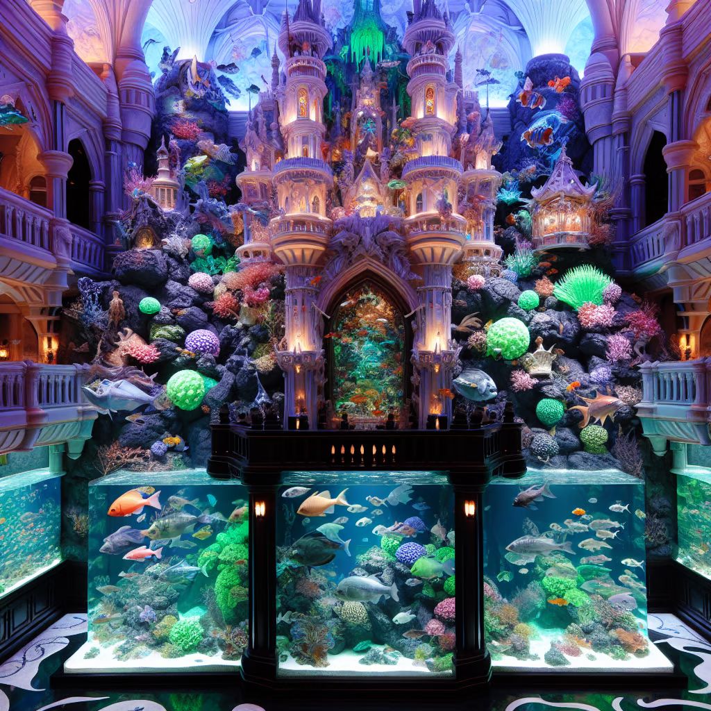 Aquarium in a castle