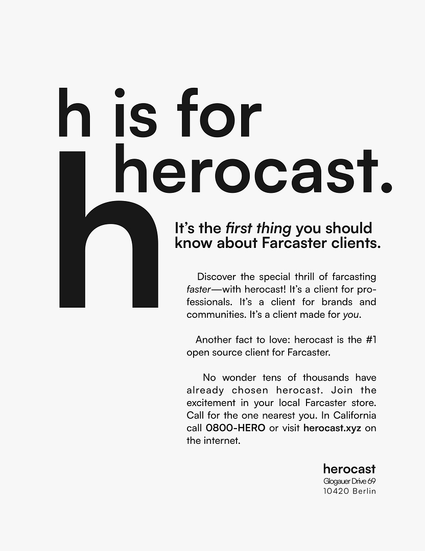 h is for herocast