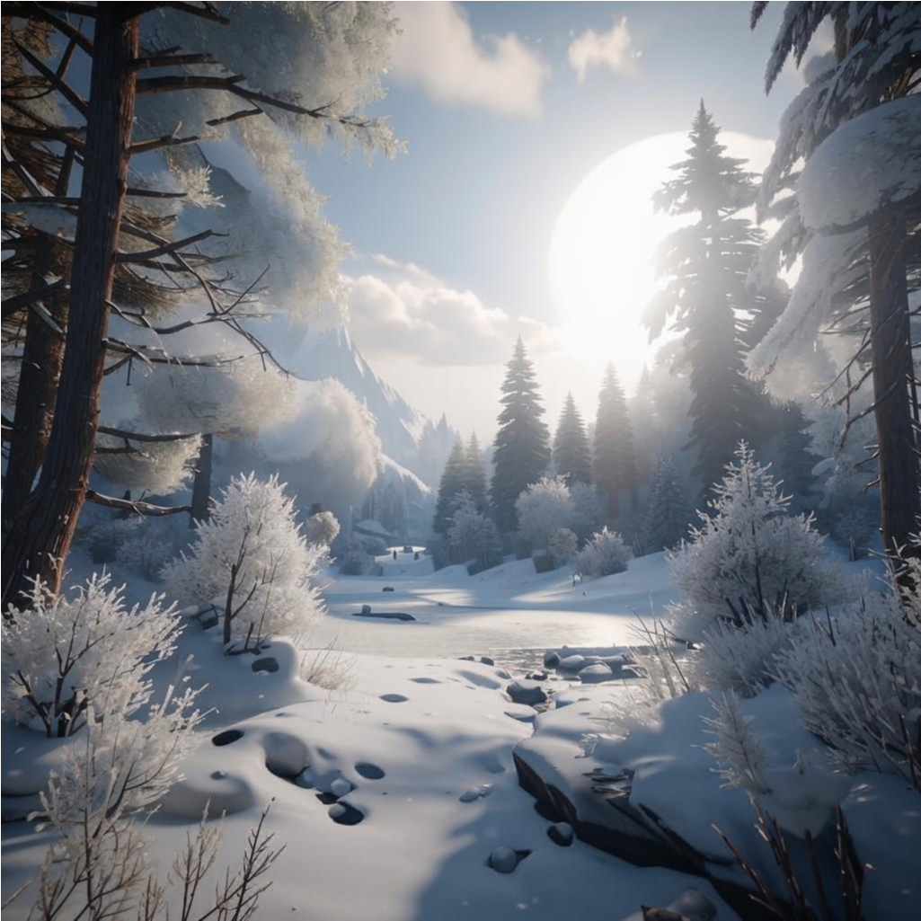 snowy forest