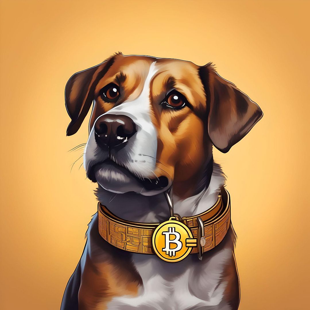 cute BTC dog