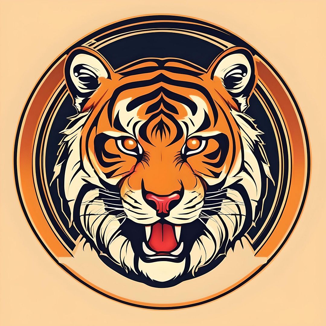 tiger driving logo