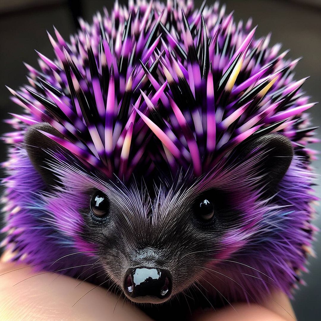 neon hedgehog ...