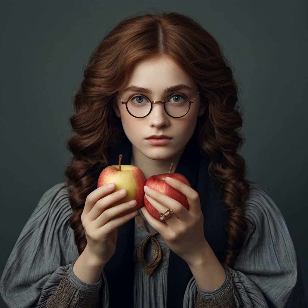 harriett potter eat apple