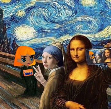 Selfie at the Starry Night