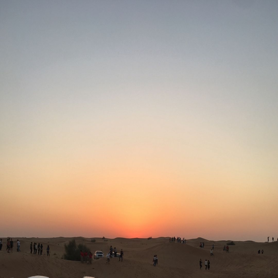 Sunset in the Dubai Desert