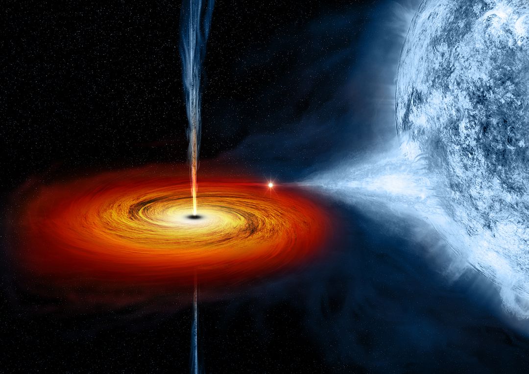 Black Hole Cygnus X-1 (Illustration)