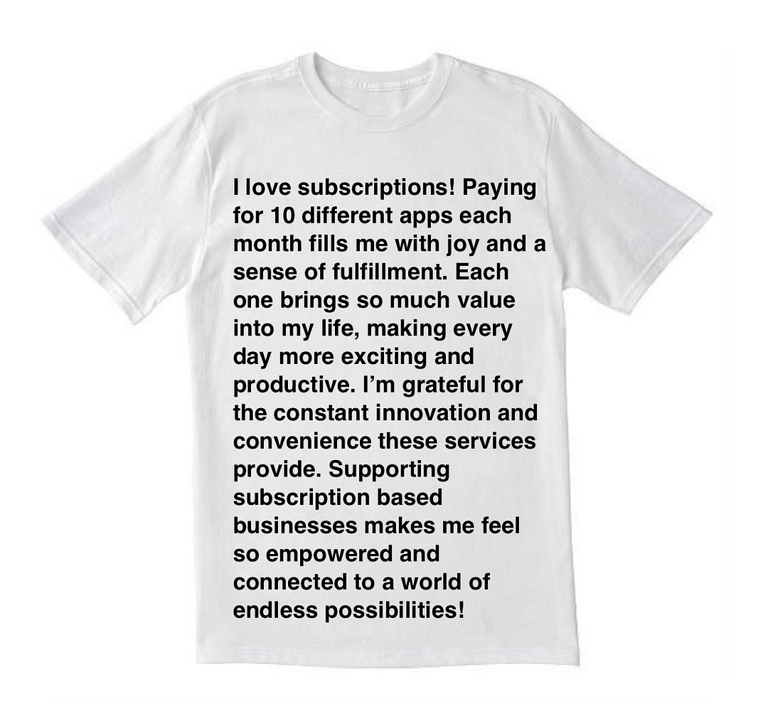 5$ a month shirt