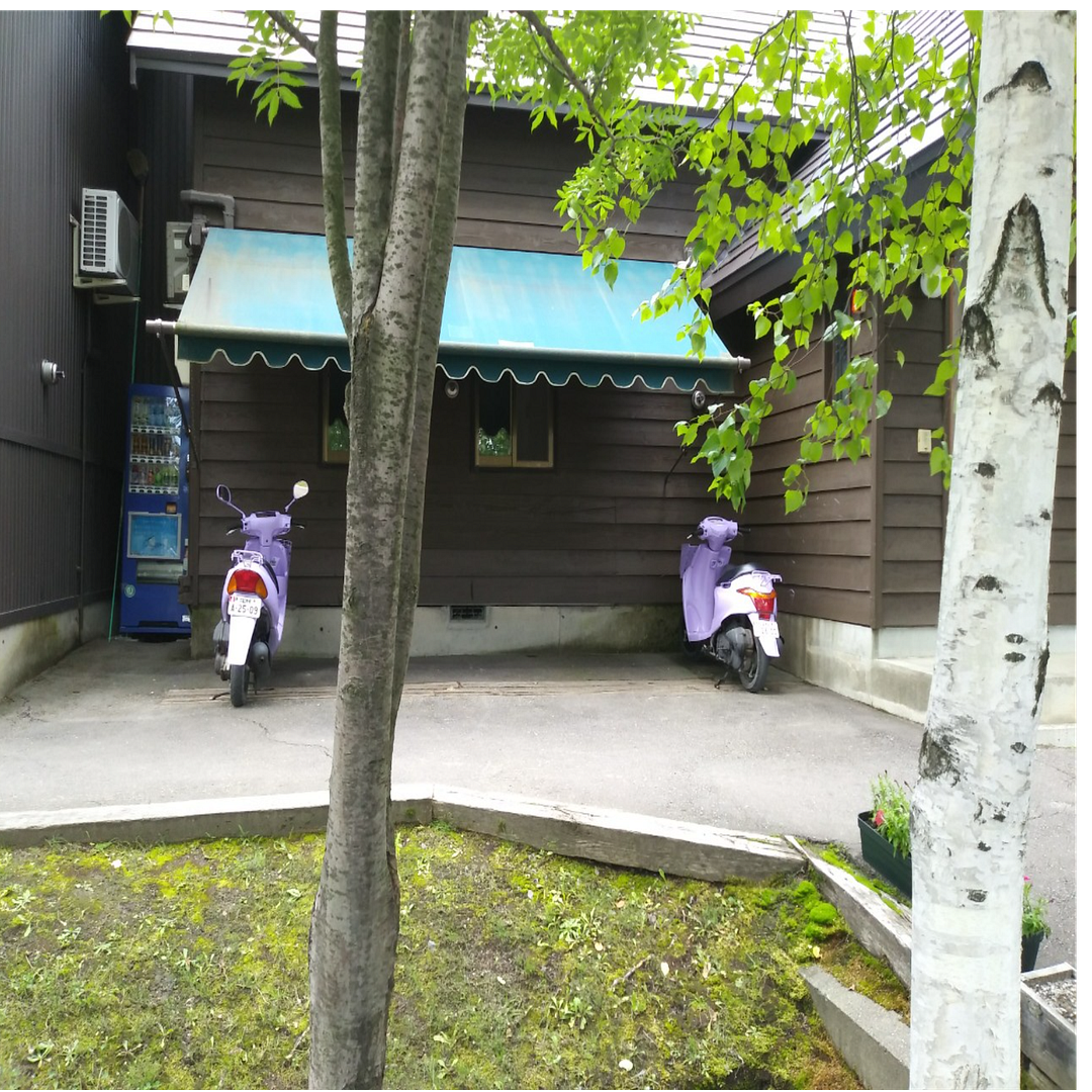 Lavender color motorcycle