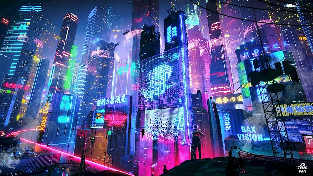 Neon city...