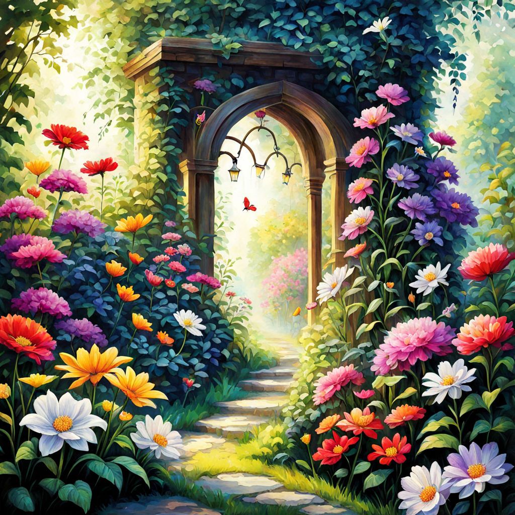 Entrance to the flower garden