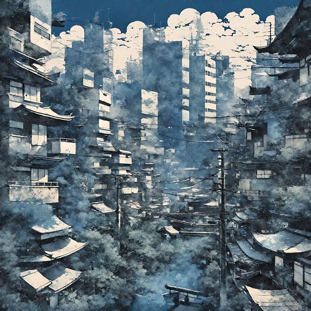 A japanese cityscape