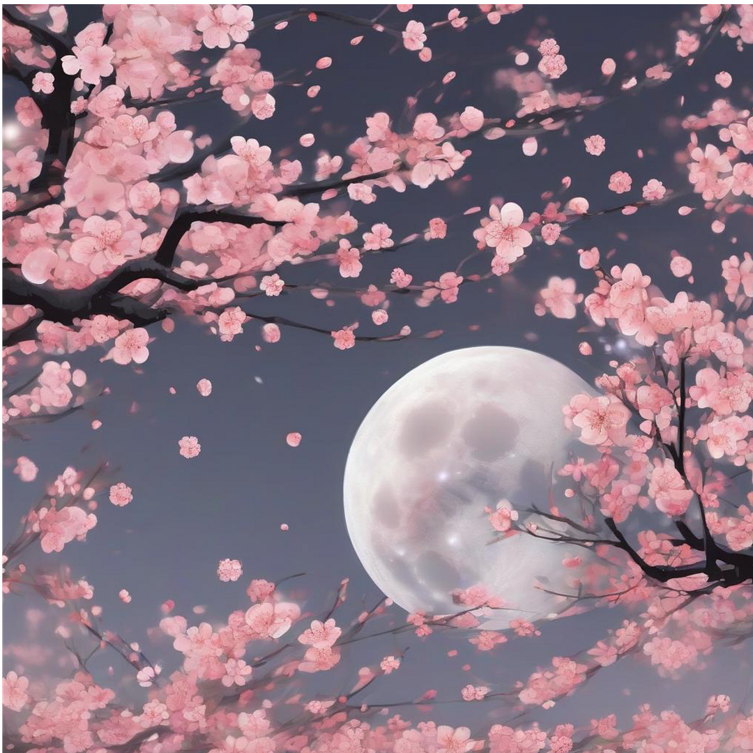 cherryblossom with moon