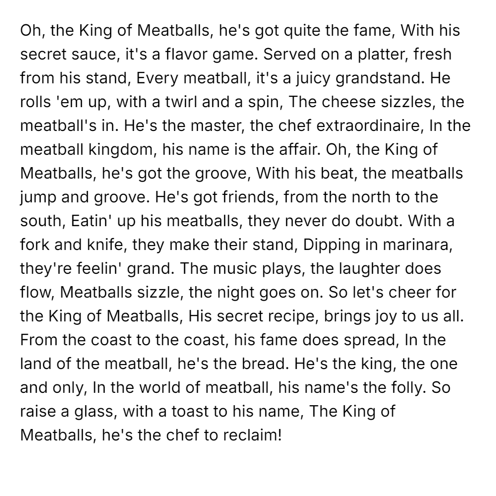 The King of Meatballs