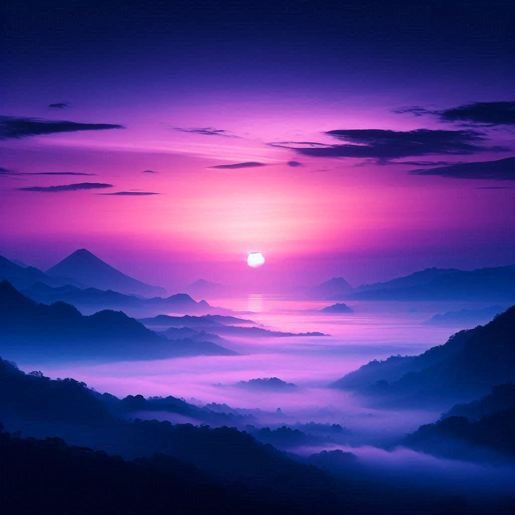 Light purple dawn